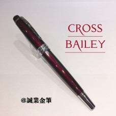 CROSS BAILEY MEDALIST RED LACQUER  ROLLERBALL PEN-寶珠筆簽字筆