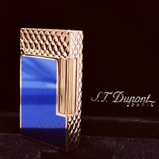  S.T.Dupont法國都彭 Ligne2系列 國風色彩系列 龍年限定龍鱗紋款 Blue/rose gold 朗聲打火機 C16632