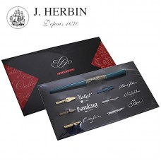 法國 J. HERBIN  25400T 蘸水筆 信封套裝-金屬筆尖