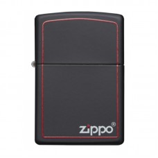 美國 ZIPPO 芝寶 218ZB 紅框黑啞漆 防風打火機
