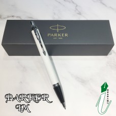 派克 PARKER IM系列 2016年版 白色筆桿銀色筆夾 原子筆 